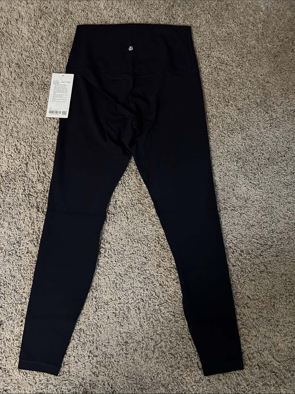 NEW lululemon women’s High-Rise Leggings in night moth color (almost black)